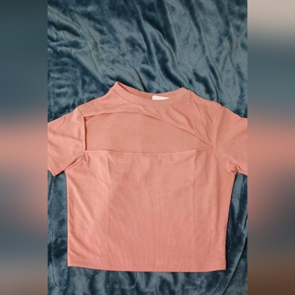 Coral crop top
